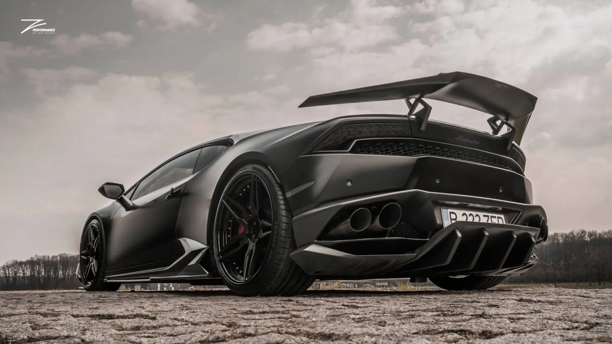 Lamborghini Huracan Wheels - ZP.FORGED R in Brushed Black